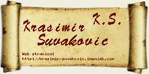 Krasimir Šuvaković vizit kartica